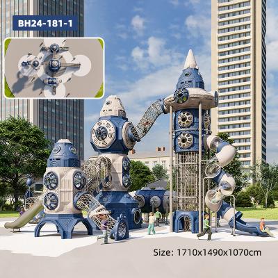 【KUTE】Space Station Themed Outdoor Combination Playground Slide  | Kids Multi-Activity Equipment