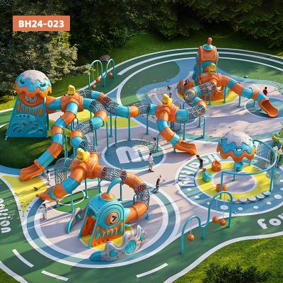 KUTE  | Cartoon Chicken Themed Outdoor Playground Park | Commercial-Grade No-Powered Kids Play System