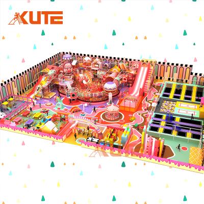 KUTE 1200㎡ Candy Macaron Themed Indoor Playground | Custom Kids Soft Play Center