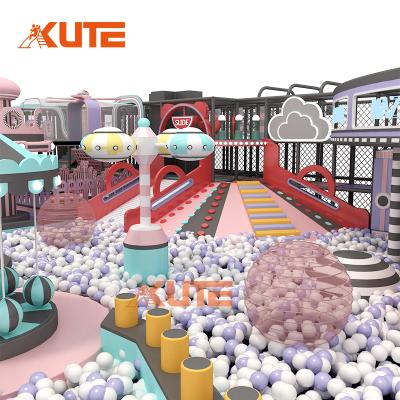 KUTE 400㎡ Morandi Space-Themed Indoor Playground | Custom Small Commercial Kids Soft Play Center