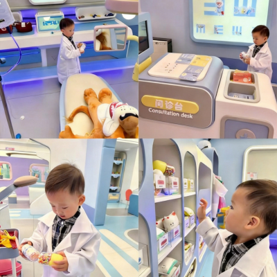 KUTE Kids Doctor Themed Role-Play Play Area | Immersive Pretend Play Hospital Scene for Daycares & Play Centers