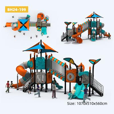 KUTE Vibrant Modern Outdoor Playground | Kids No-Power Combination Slide