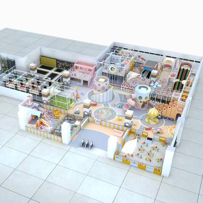 ✅ 【KUTE】1000㎡ Custom Cream Macaron Themed Indoor Playground | Immersive Full-Scene Kids' Play Center