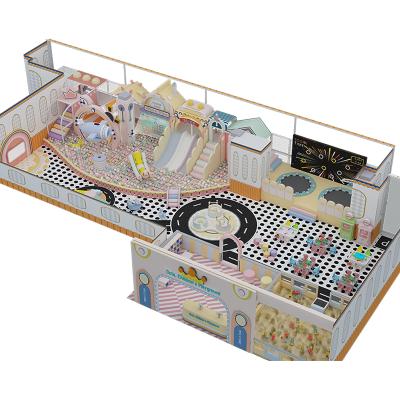 ✅ 【KUTE】160㎡ Custom Cream Macaron Themed Indoor Playground | Cozy Small Commercial Kids' Play Center
